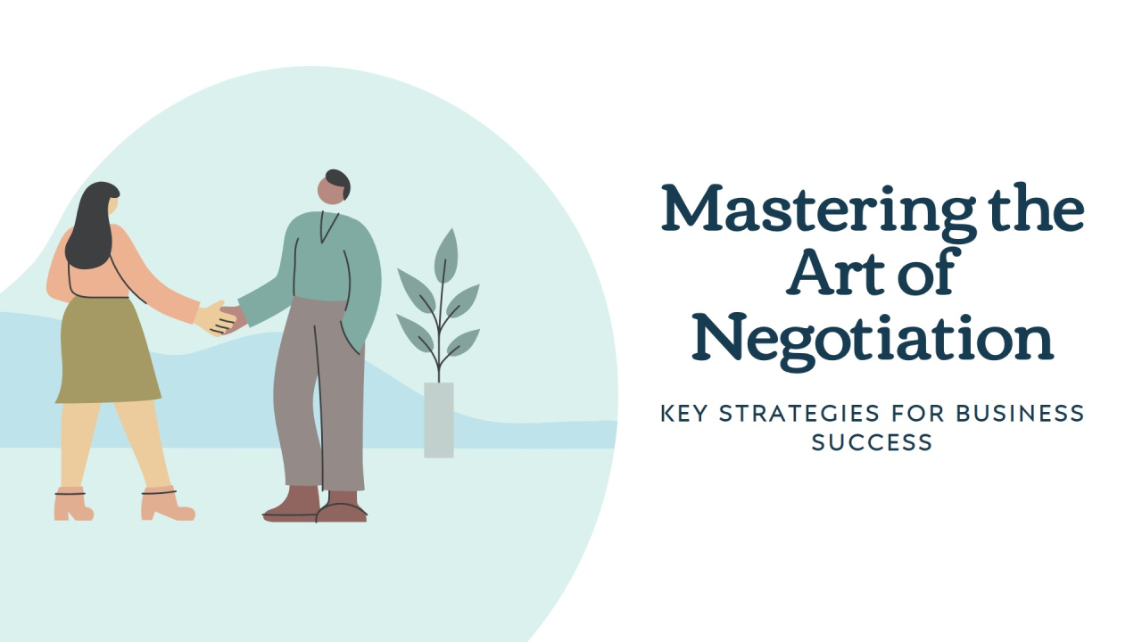 Mastering the Art of Negotiation and Strategies for Successful Business Deals